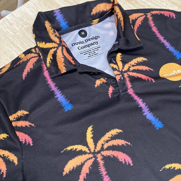 Palm tree polo shirt - Picture 2 of 2